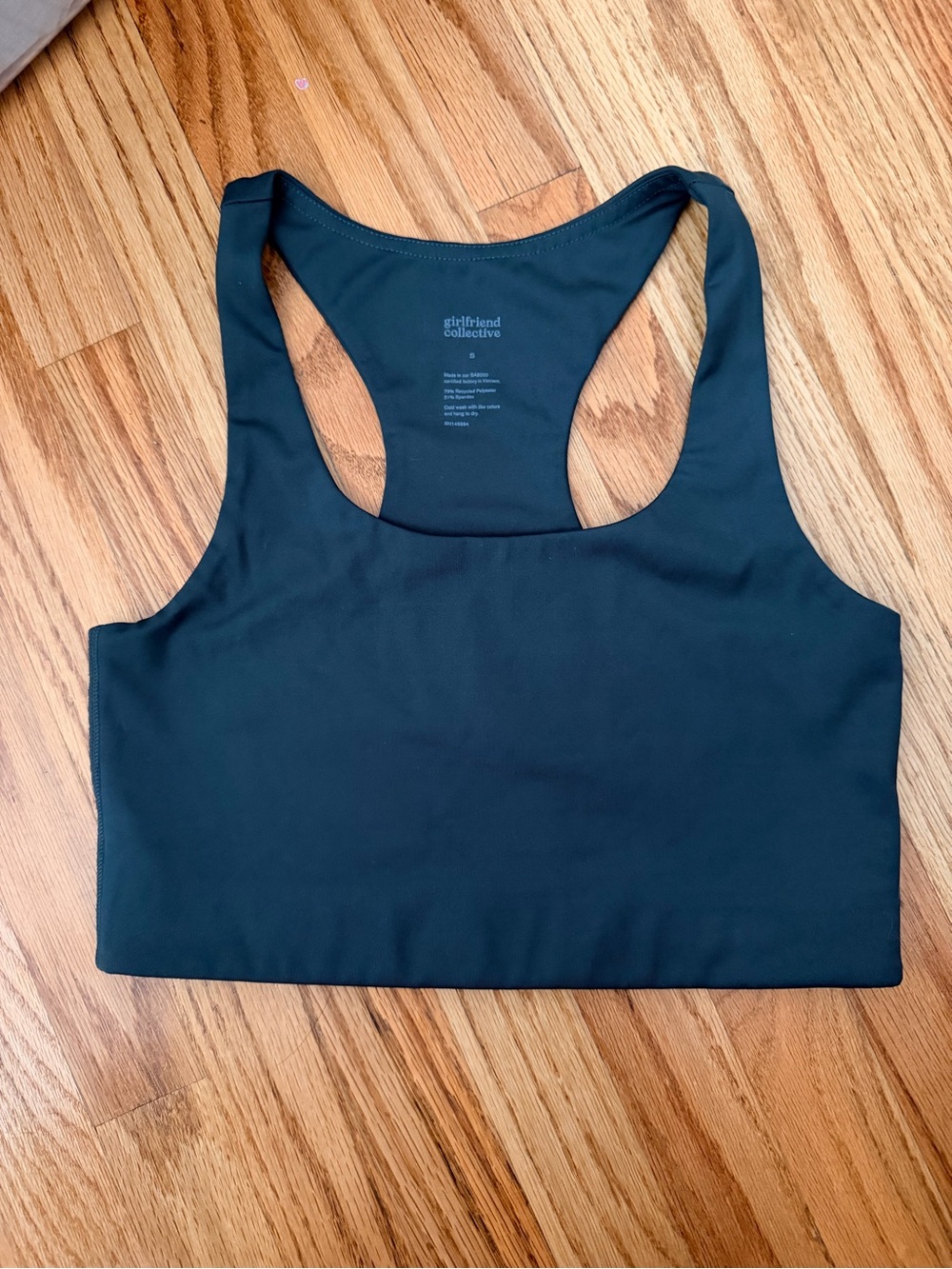 girlfriend collective Green Racerback Sports Bra